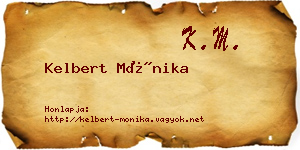 Kelbert Mónika névjegykártya